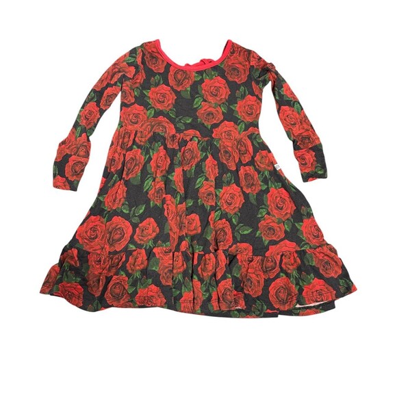 Bums and Roses Floral Dress Sz 3T - Picture 1 of 3